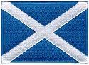 Scotland Flag Embroidered Patch Scottish Iron-On National Emblem