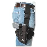 Colt Knives 391 Tactical Gear Drop Universal Semi-Automatic Handgun Leg Holster with Heavy Black Ballistic Nylon Construction