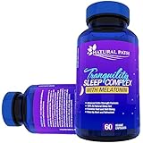 Best Sleep Aid - Natural Sleeping Pills With Melatonin, 5-HTP, Gaba, , L-dopa, and L-theanine - Sleep Aids for Adults - Tranquility Deep Sleep Complex Is the #1 Pill in OTC Sleep Supplements - Advanced Extra Strength Formula Works Fast - Non-habit Forming Herbal Supplement - 60 Vegetarian Capsules - Great Nights Rest or Money Back Guarantee.
