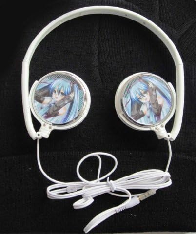 Animekingdom-3.5mm Vocaloid Miku Hatsune Computer Headphones MP3, MP4 Music Earphone