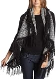 Jessica Simpson Women's Woven Cardi With Fringe,Brilliant White,ML