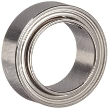 Dynaroll Precision Miniature Ball Bearing, ABEC-5, Double Shielded, Extended Inner Ring, Stainless Steel
