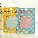 KitMax (TM) Pack of 12 Sets Cute Animals Shaped Sticky Notes Gift for Students Children, Style May Vary
