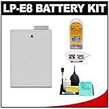 Power2000 LP-E8 High Capacity Lithium-Ion Battery Pack + LCD Protectors + C ....