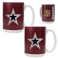 Dallas Cowboys Football Coffee Mug Set - Black