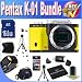Pentax K-01 16MP APS-C CMOS Compact System Camera [Body] (Yellow) + Extended Life Battery + 16GB SDHC Class 10 Memory Card + USB Card Reader + Memory Card Wallet + Deluxe Case w/Strap + Shock Proof Deluxe Case + Mini HDMI to HDMI Cable + Professional Full Size Tripod + Accessory Saver Bundle!