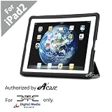 Acase EZ-Carry Case Folio Stand for iPad 2, Black