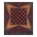 Checkers Vintage Gameboard Wall Art - 10x12"