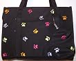 Fully Enclosed Pet Carrier - Embroidered Paw Print