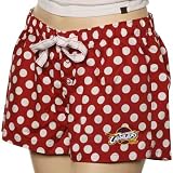 NCAA Cleveland Cavaliers Ladies Wine Polka Dot Galaxy Pajama Shorts (Large) Amazon.com