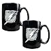 Tampa Bay Lightning NHL 2pc Black Ceramic Mug Set - Primary Logo by Great American Products