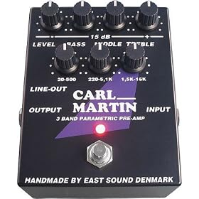 Carl Martin 3 Band Parametric Pre-Amp Effects Pedal by 