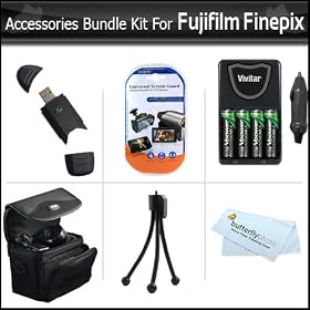 Click here to buy Accessories Bundle Kit For Fujifilm Finepix Digital Camera by Butterfly.