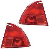 01-02 2001-2002 Honda Civic Sedan Taillight Taillamp PR by Aftermarket