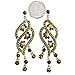 Goldtone Topaz Rhinestone Chandelier Post Dangle title=