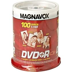 16X Write-once DVD+r Spindle