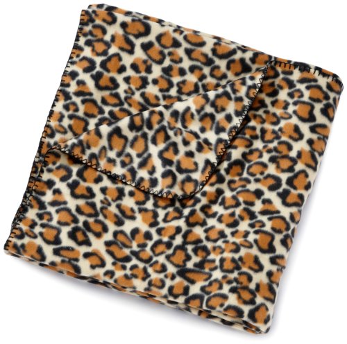 Hagemann Leopard Wohndecke 150 x 200 cm, beige-braun