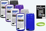 Premium 4 TPU Skin Case Covers for Blackberry Pearl 9100 LTE Verizon. Crazy ....