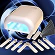 Lampe UV 36W Manucure Faux Ongles Gel UV avec 8 ampoules et Accessoires