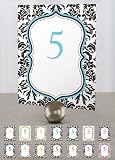 David's Bridal Love Bird Damask Table Numbers Packs of 12 Style 1044-06
