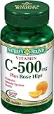 Nature's Bounty C-500mg Plus Rose Hips, 100 Count (Pack of 2)