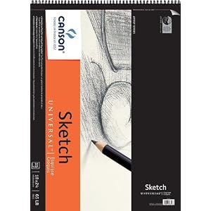 Canson-Universal-Sketch-Paper-Pad-18x24-100-Sheets