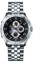 Police 'Striker' Gents Stainless Steel And Black Dial Watch