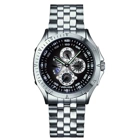 Police 'Striker' Gents Stainless Steel And Black Dial Watch