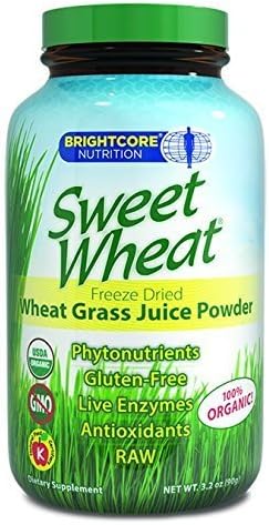 Sweet Wheat - Organic Wheat Grass Juice Powder - 90 Grams ( Multi-Pack)