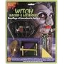 HALLOWEEN WICKED WITCH OF THE WEST COSTUME MAKE-UP & ACCESSORY KIT --- INCLUDES UGLY NOSE!