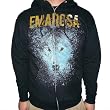 EMAROSA - Wolf - Black Zip Up Hoodie