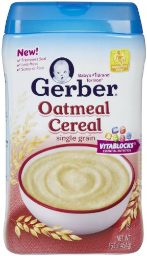 gerber oatmeal baby food