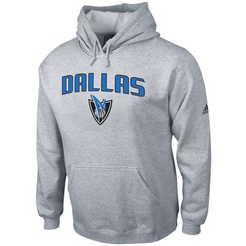 adidas Dallas Mavericks Ash Playbook Hoody Sweatshirt (XX-Large)