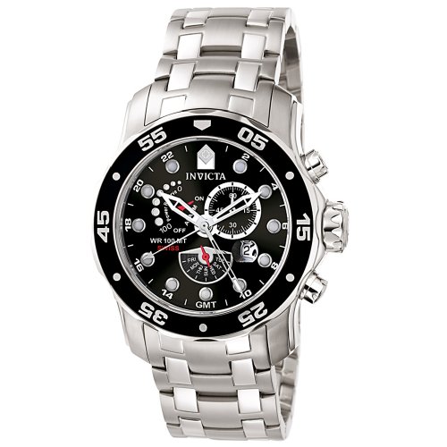 Invicta Mens 6086 Pro Diver Collection Power Reserve Stainless Steel Watch