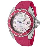 Invicta Women's 0482 Angel Collection Stainless Steel Pink Polyurethane Strap Watch