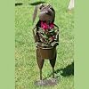 FLOWER POT HOLDER DOG "HENRY" garden sculpture vases