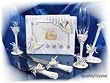 Wedding Guest book, Toasting glasses, cake knife and pen set W103F