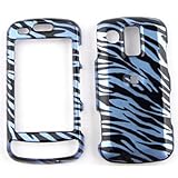 Samsung Rogue u960 Transparent Design, Blue Zebra Print Hard Case/Cover/Faceplate/Snap On/Housing/Protector