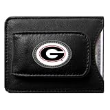Georgia Bulldogs NCAA Logo Card/Money Clip Holder (Leather)
