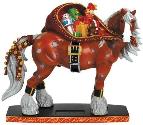 Horse of a Different Color SANTA HORSE 6.5" Clydesdale Horse Figurine