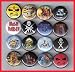 Iron Maiden Eddie Set of 16 - 1 Inch Magnets