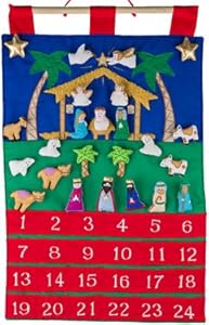Amazon.com: Vermont Christmas Company Nativity Fabric Advent Calendar