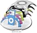 HOMEDICS DP300 DOCK N PARTY SUBWOOFER SPEAKER SYSTEM WITH 5 CHANGEABLE FACEPLATES
