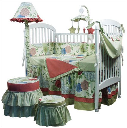 4 Piece Crib Bedding Set (China Doll)