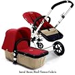 Bugaboo Cameleon Stroller - Sand Base - Red Fleece