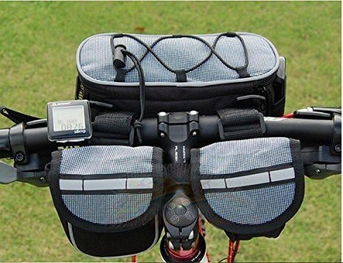 Nine Head Bird Bike Bicycle 4 IN 1 Multi-function Front Frame Tube Pannier Bag With Rainproof Cover for Mountain Road Bike