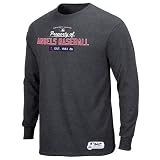Majestic Los Angeles Angels of Anaheim Charcoal Property Of Long Sleeve T-shirt (Small)
