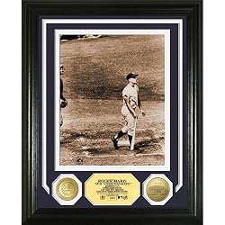 Roger Maris 61st Home Run Commemorative Photo Mint w/ 2 24KT Gold Coins