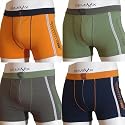 4er Pack Remixx Retro Boxershorts sportiv, aus Baumwolle mit 5% Elasthan. Größen 5-8