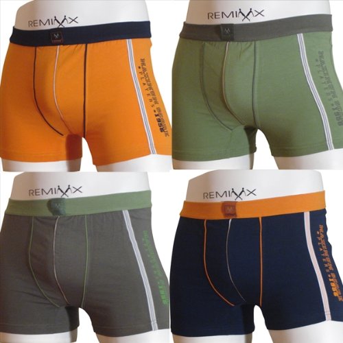 Produkt-Bild: 4er Pack Remixx Retro Boxershorts sportiv, aus Baumwolle mit 5% Elasthan. Gr&ouml;&szlig;en 5-8